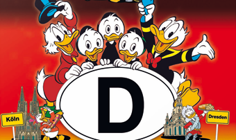 Cover von „Die Ducks in Deutschland“, Egmont Comic Collection © DISNEY