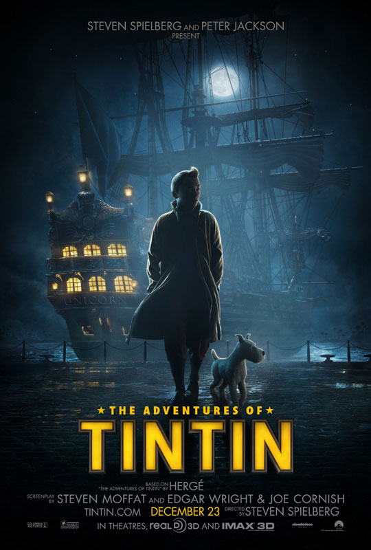 Zweites Filmplakat zu Tim-&-Struppi-Film (Tintin)
