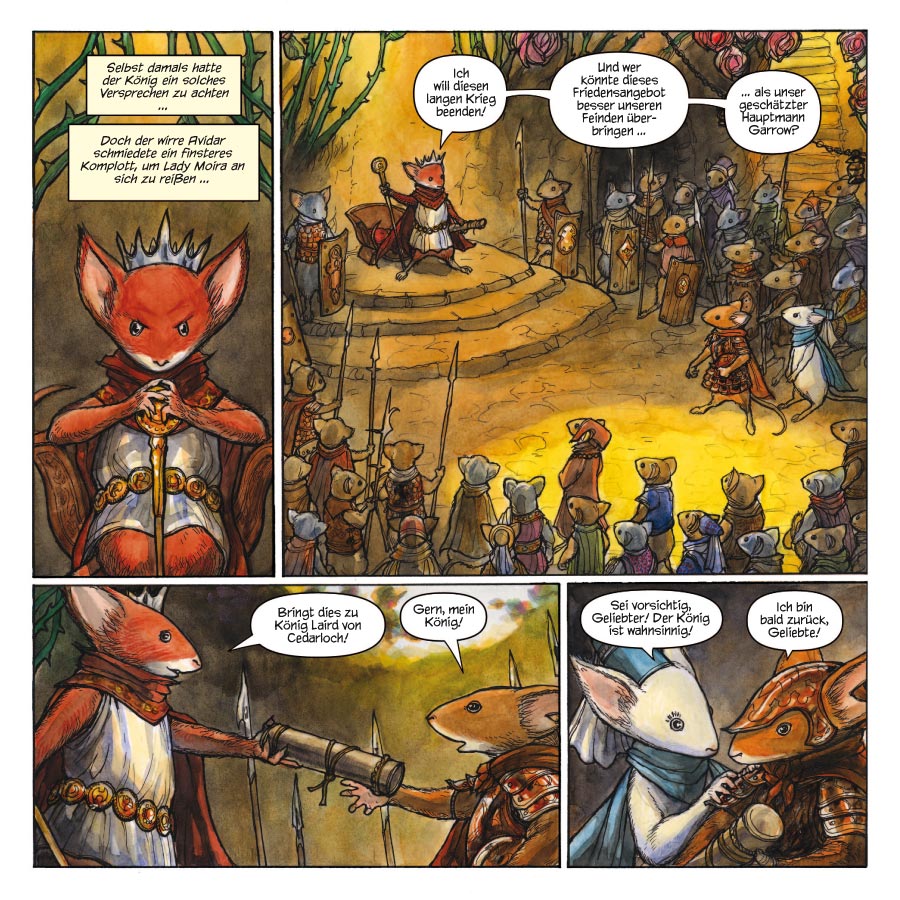 Seite aus Mouse Guard: Legenden der Wächter 1