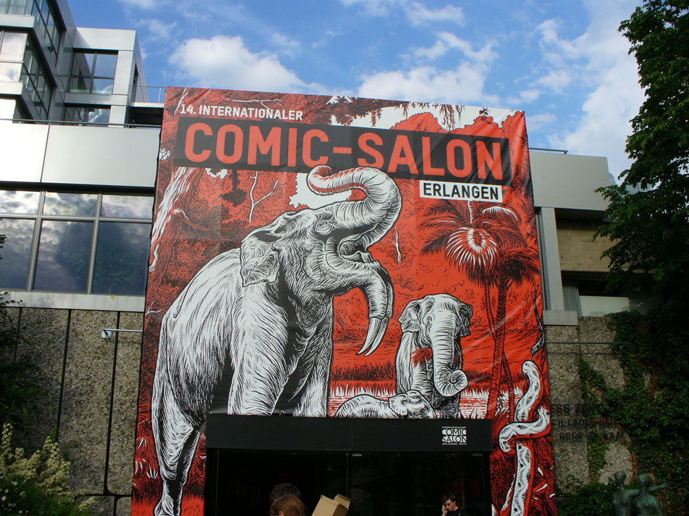 Eingang des 14. Comic-Salons 2010