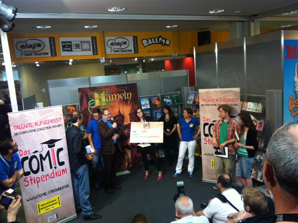 OliviaVieweg gewinnt das Ehapa-Comicstipendium auf dem Comic-Salon 2012