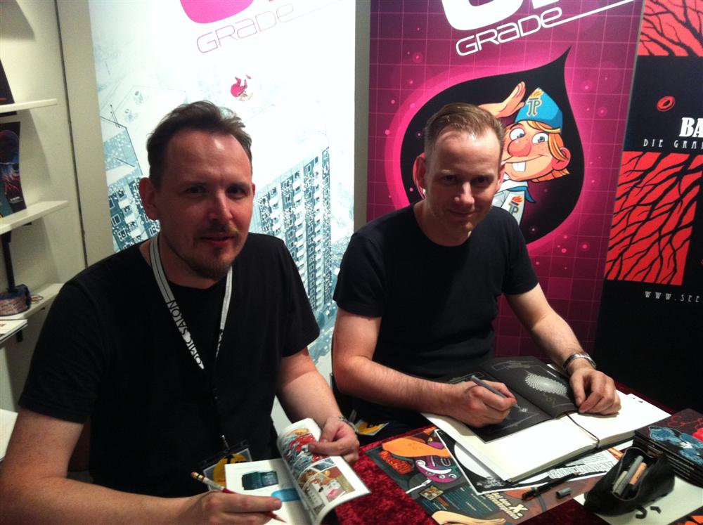 Ulf S. Graupner und Sascha Wüstefeld mit UPGrade beim Comic-Salon 2012