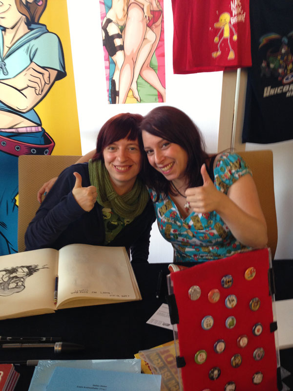 Comicfestival München 2013, Anna-Maria Jung und Sarah Burrini