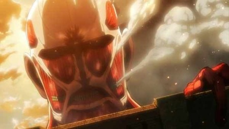 Szene aus dem Anime Attack on Titan