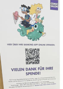 Spendenmöglichkeiten für „Kinder lieben Comics“